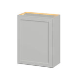Hugo&Borg PRO Jasper 24-in W x 30-in H x 12-in D Whisper Gray Wall Ready To Assemble Plywood Cabinet (Flat Panel Shaker Door Style)