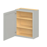 Hugo&Borg PRO Jasper 24-in W x 30-in H x 12-in D Whisper Gray Wall Ready To Assemble Plywood Cabinet (Flat Panel Shaker Door Style)