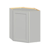 Hugo&Borg PRO Jasper 24-in W x 30-in H x 24-in D Whisper Gray Diagonal Wall Ready To Assemble Plywood Cabinet (Flat Panel Shaker Door Style)
