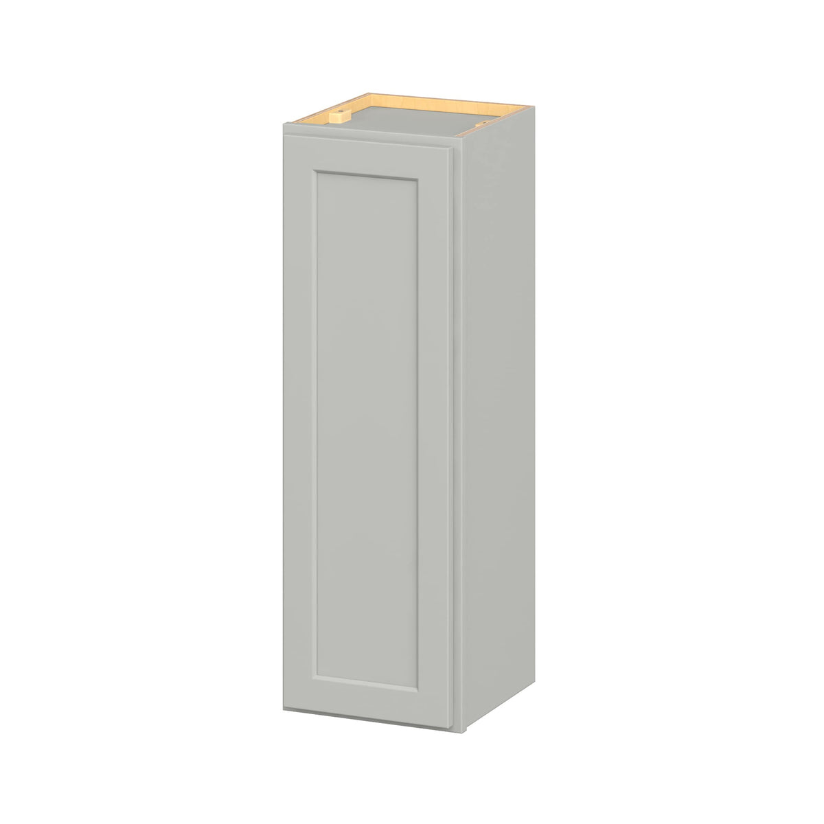 Hugo&Borg PRO Jasper 12-in W x 36-in H x 12-in D Whisper Gray Wall Ready To Assemble Plywood Cabinet (Flat Panel Shaker Door Style)
