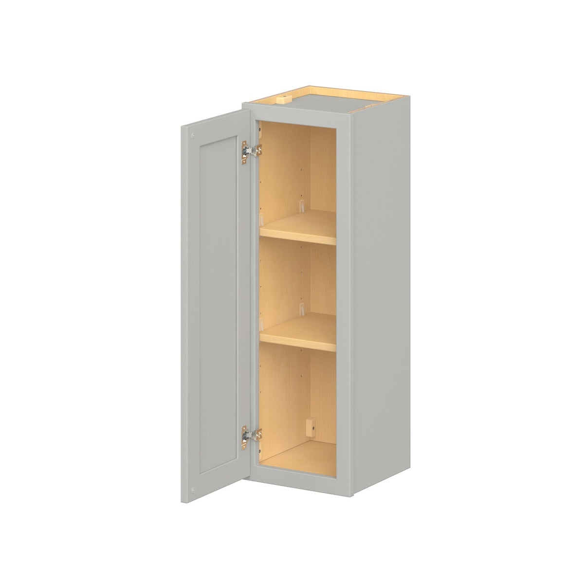 Hugo&Borg PRO Jasper 12-in W x 36-in H x 12-in D Whisper Gray Wall Ready To Assemble Plywood Cabinet (Flat Panel Shaker Door Style)