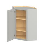 Hugo&Borg PRO Jasper 24-in W x 36-in H x 24-in D Whisper Gray Diagonal Wall Ready To Assemble Plywood Cabinet (Flat Panel Shaker Door Style)