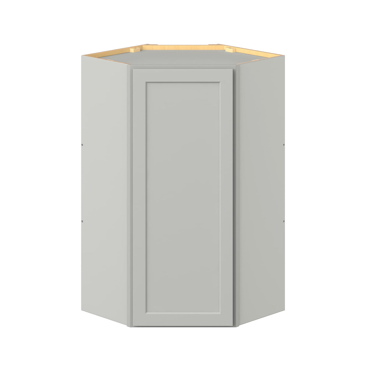 Hugo&Borg PRO Jasper 24-in W x 42-in H x 24-in D Whisper Gray Diagonal Wall Ready To Assemble Plywood Cabinet (Flat Panel Shaker Door Style)