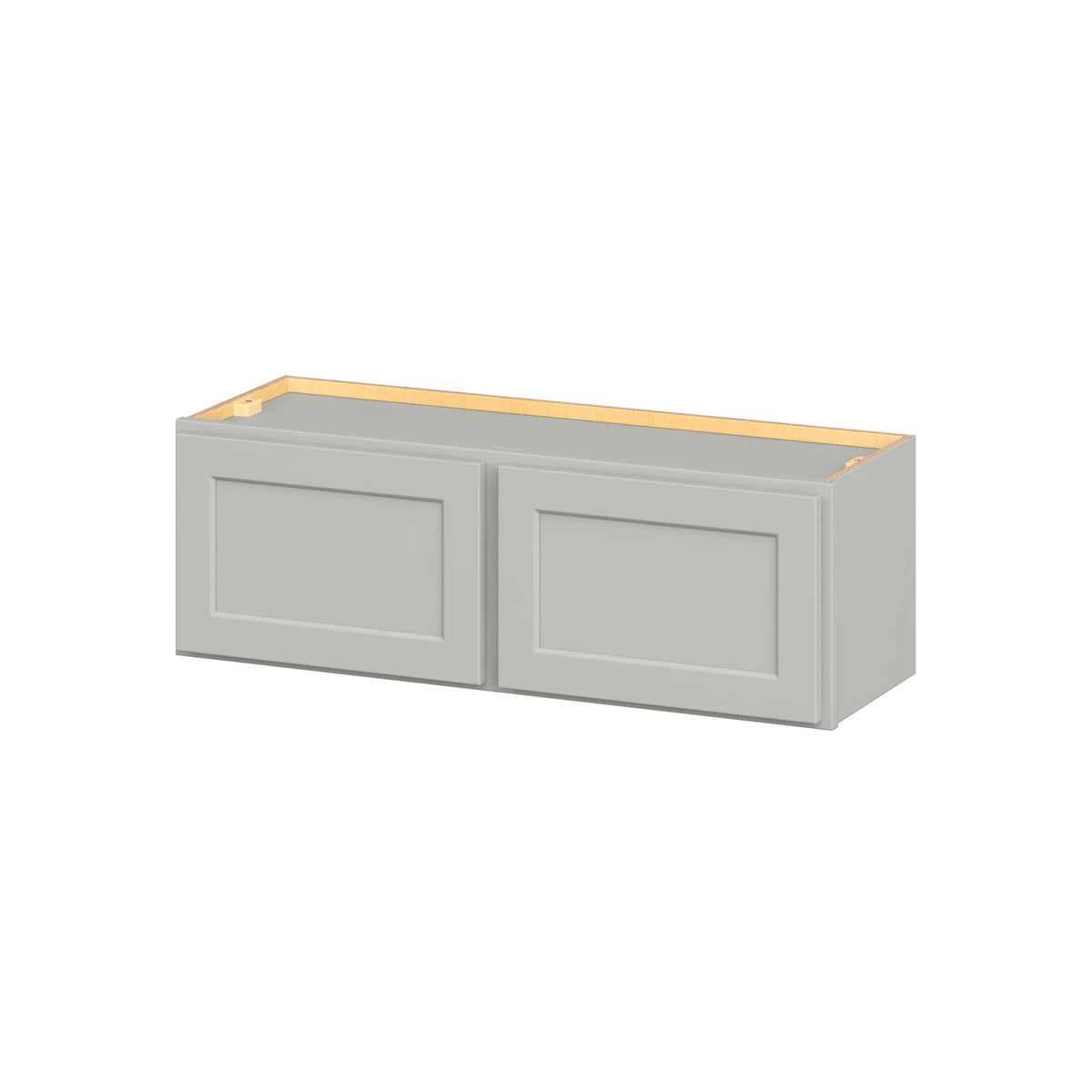 Hugo&Borg PRO Jasper 36-in W x 12-in H x 12-in D Whisper Gray Wall Ready To Assemble Plywood Cabinet (Flat Panel Shaker Door Style)