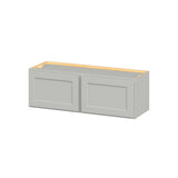 Hugo&Borg PRO Jasper 36-in W x 12-in H x 12-in D Whisper Gray Wall Ready To Assemble Plywood Cabinet (Flat Panel Shaker Door Style)
