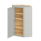 Hugo&Borg PRO Jasper 24-in W x 42-in H x 24-in D Whisper Gray Diagonal Wall Ready To Assemble Plywood Cabinet (Flat Panel Shaker Door Style)