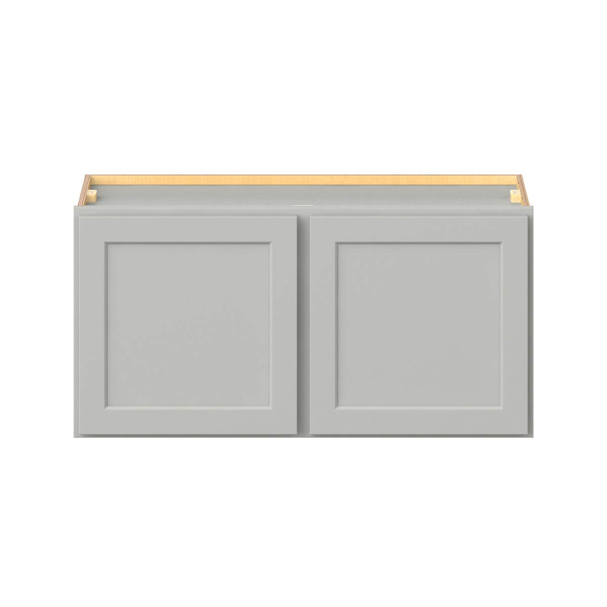 Hugo&Borg PRO Jasper 36-in W x 18-in H x 12-in D Whisper Gray Wall Ready To Assemble Plywood Cabinet (Flat Panel Shaker Door Style)
