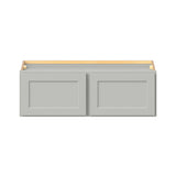Hugo&Borg PRO Jasper 36-in W x 12-in H x 12-in D Whisper Gray Wall Ready To Assemble Plywood Cabinet (Flat Panel Shaker Door Style)