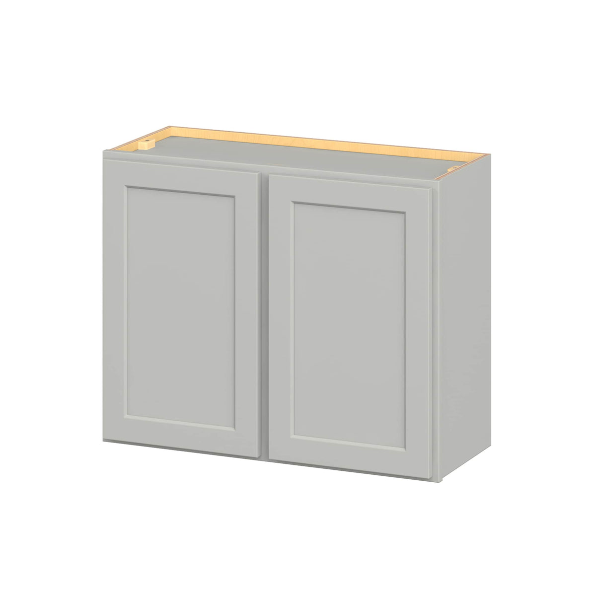 Hugo&Borg PRO Jasper 30-in W x 24-in H x 12-in D Whisper Gray Wall Ready To Assemble Plywood Cabinet (Flat Panel Shaker Door Style)