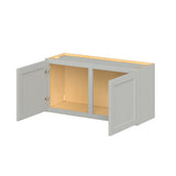 Hugo&Borg PRO Jasper 36-in W x 18-in H x 12-in D Whisper Gray Wall Ready To Assemble Plywood Cabinet (Flat Panel Shaker Door Style)