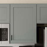 RELIABILT Overlake 12-in W x 36-in H x 12-in D Gray Wall Ready To Assemble Plywood Cabinet (Recessed Panel Shaker Door Style)