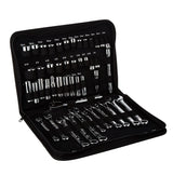 CRAFTSMAN 47-Piece SAE/Metric Polished Chrome Mechanics Tool Set with Soft Case, 3/8-in Drive