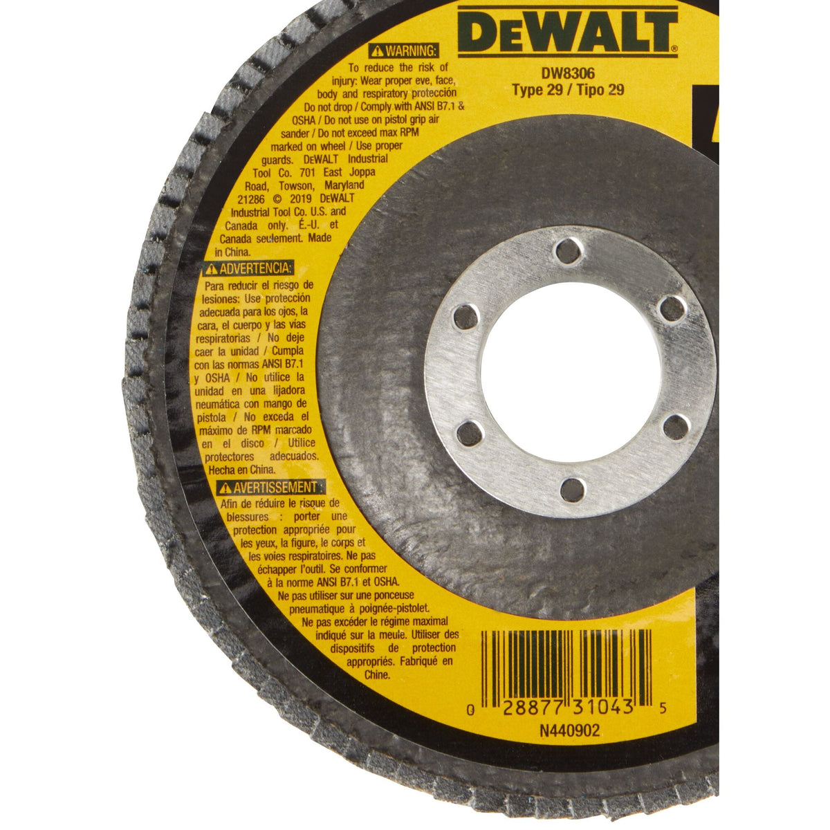 DEWALT 4-Pack Zirconia 4.5-in Grinding Wheel