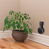 AC Outlet Wall Mount Compatible with Echo Dot (3rd Gen) - Flexible Mounting for Your Alexa Smart Speaker (2-Pack, Black) - Super Arbor