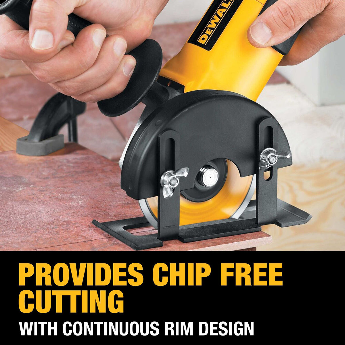 DEWALT 4-in Wet/Dry Continuous Rim Diamond Saw Blade, 20mm Arbor (DW4729)