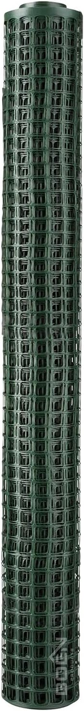 BOEN 100-ft x 4-ft 6-Gauge Green Plastic Extruded Mesh Rolled Fencing