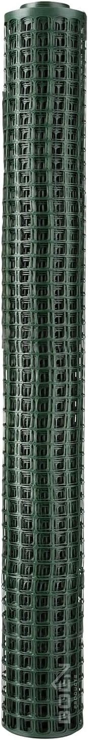 BOEN 100 ft. x 4 ft. 6-Gauge Green Plastic Extruded Mesh Rolled Fencing