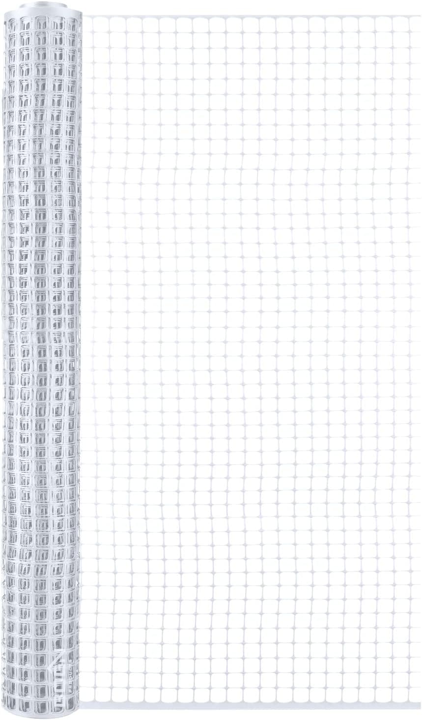 BOEN 15-ft x 2-ft 7-Gauge White Plastic Extruded Mesh Rolled Fencing