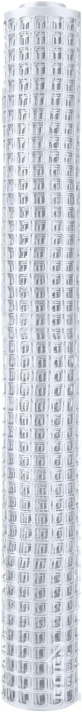 BOEN 50-ft x 4-ft 6-Gauge White Plastic Extruded Mesh Rolled Fencing