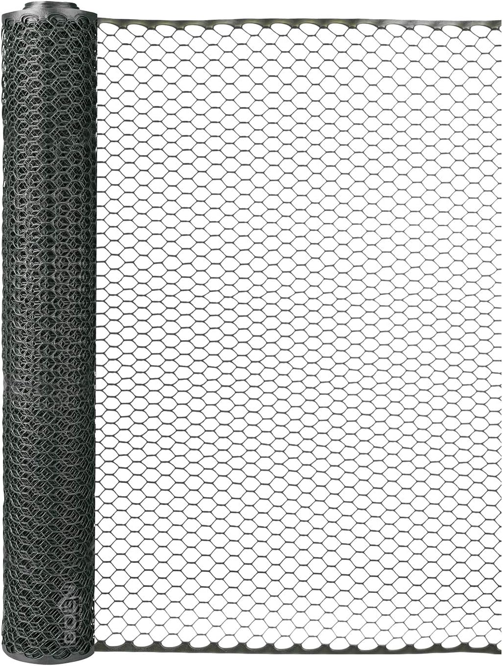BOEN 25-ft x 4-ft 6-Gauge Black Plastic Extruded Mesh Rolled Fencing