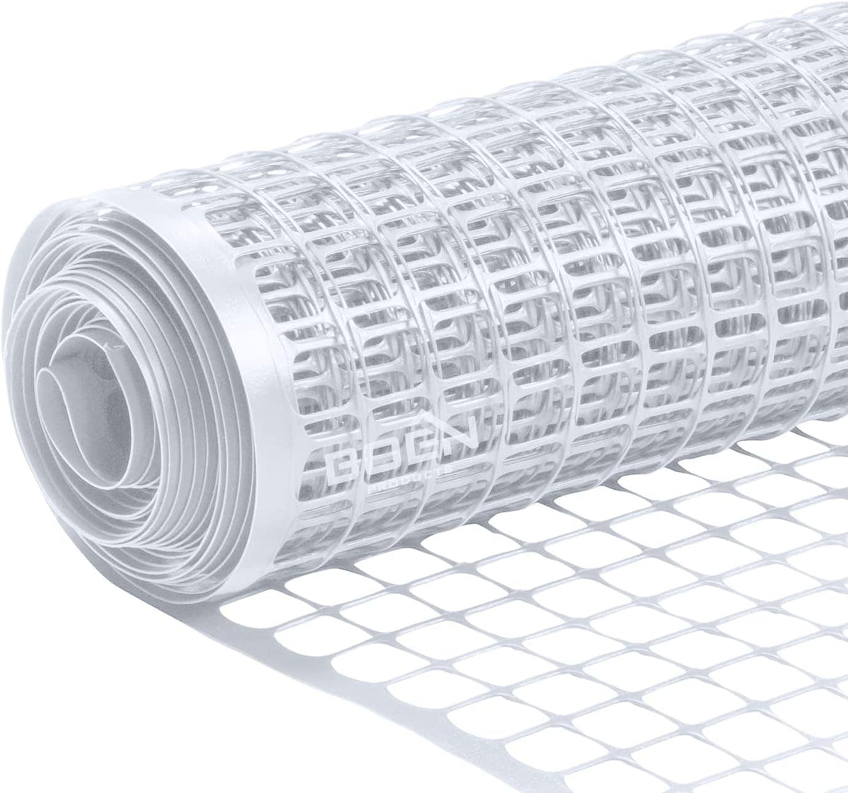 BOEN 25 ft x 3.33 ft White Plastic Extruded Mesh Garden Fence