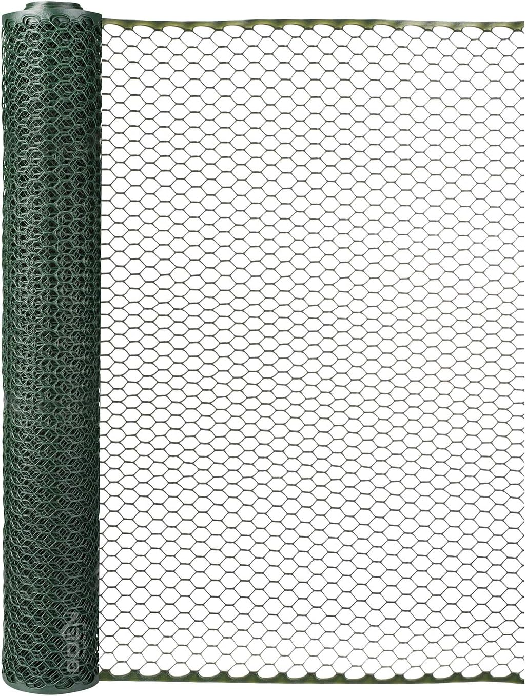 BOEN 50-Feet x 4-Feet Green Plastic Hex Netting Fencing