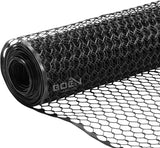 BOEN 50-Feet x 3-Feet Black Plastic Extruded Mesh Roll Fencing