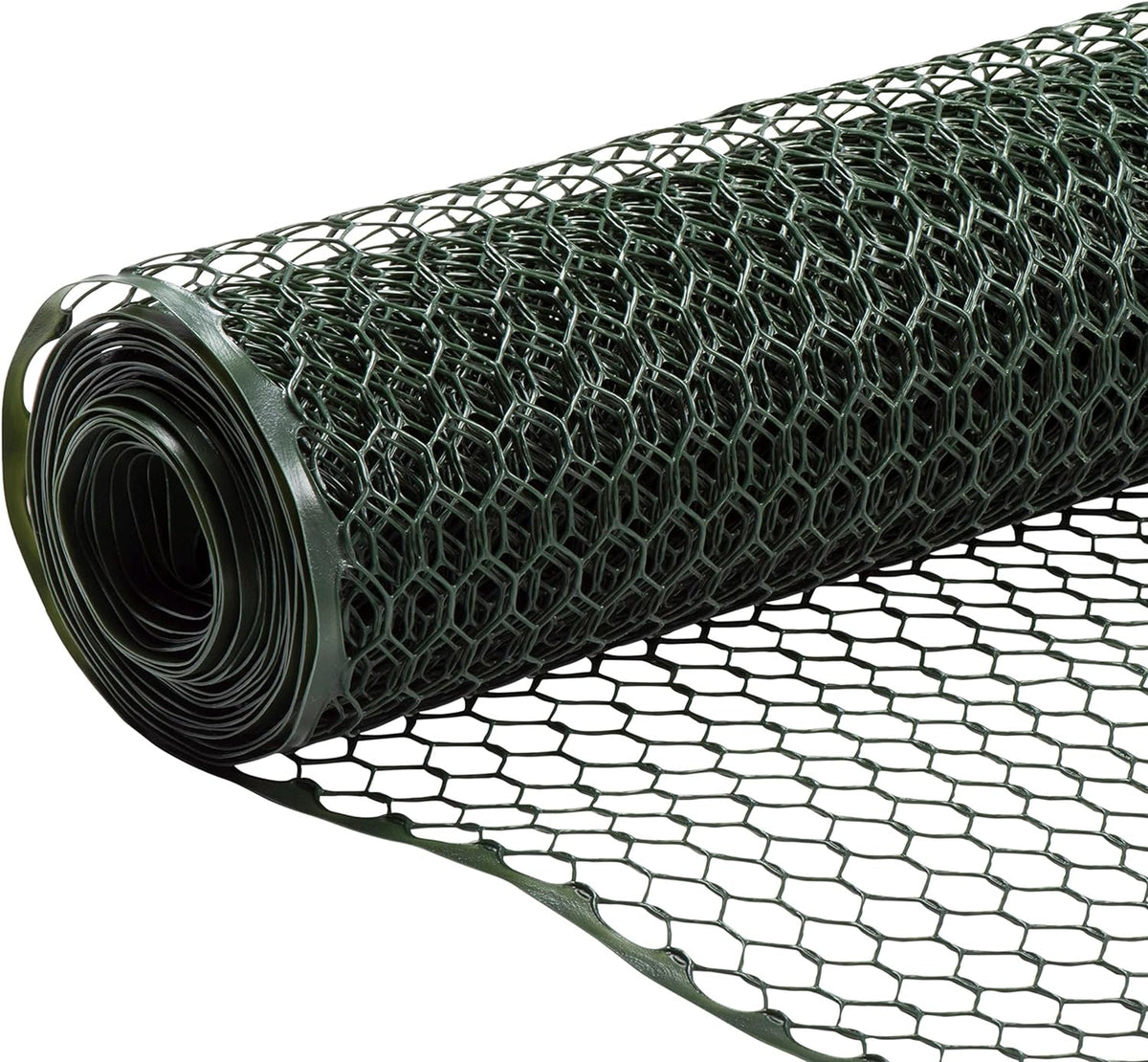 BOEN 50-Feet x 3-Feet 6-Gauge Green Plastic Rolled Fencing