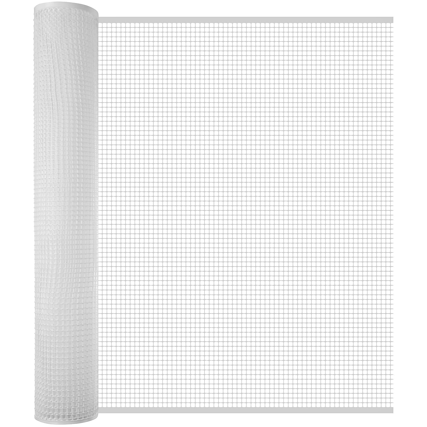 BOEN 15-ft x 3-ft 7-Gauge White Plastic Extruded Mesh Rolled Fencing
