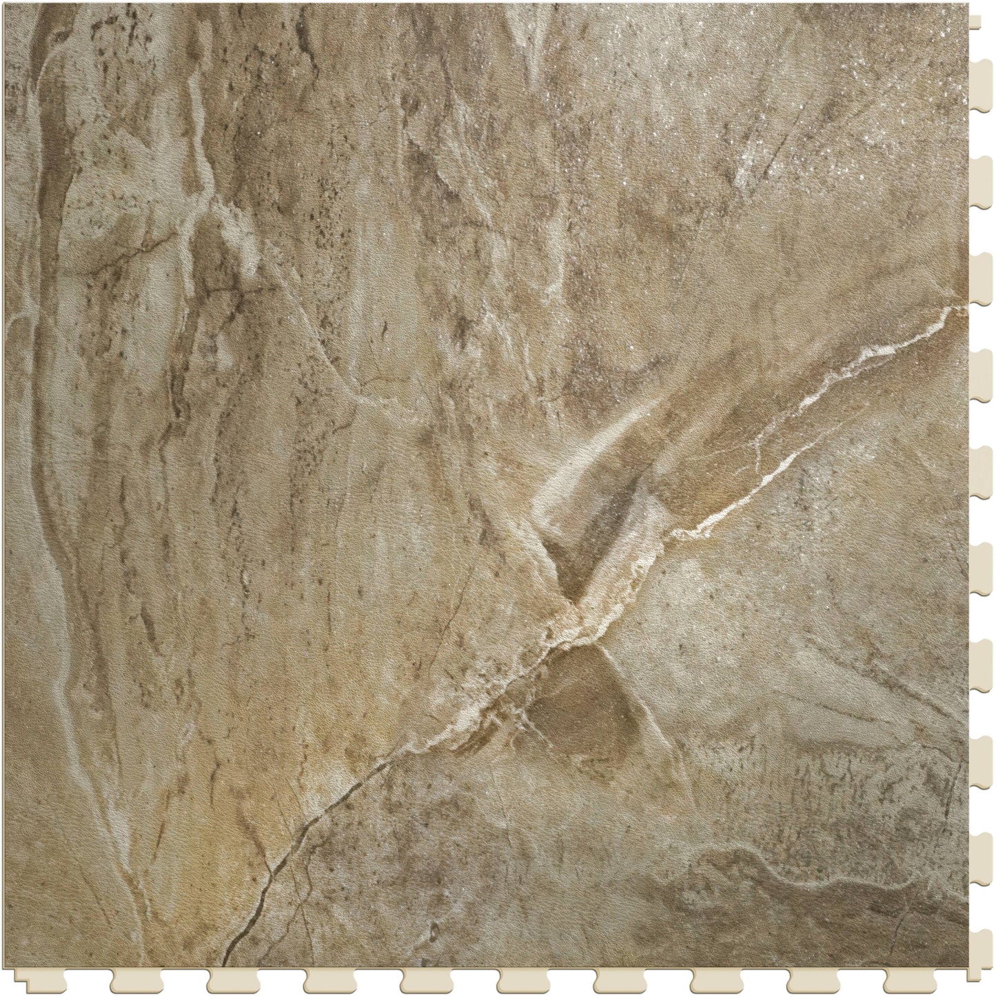 Perfection Floor Tile Stonecreek Collection Canyon Stone/Satin 20-in x 20-in Water Resistant Interlocking Luxury Vinyl Tile Flooring (16.7-sq ft/Carton)