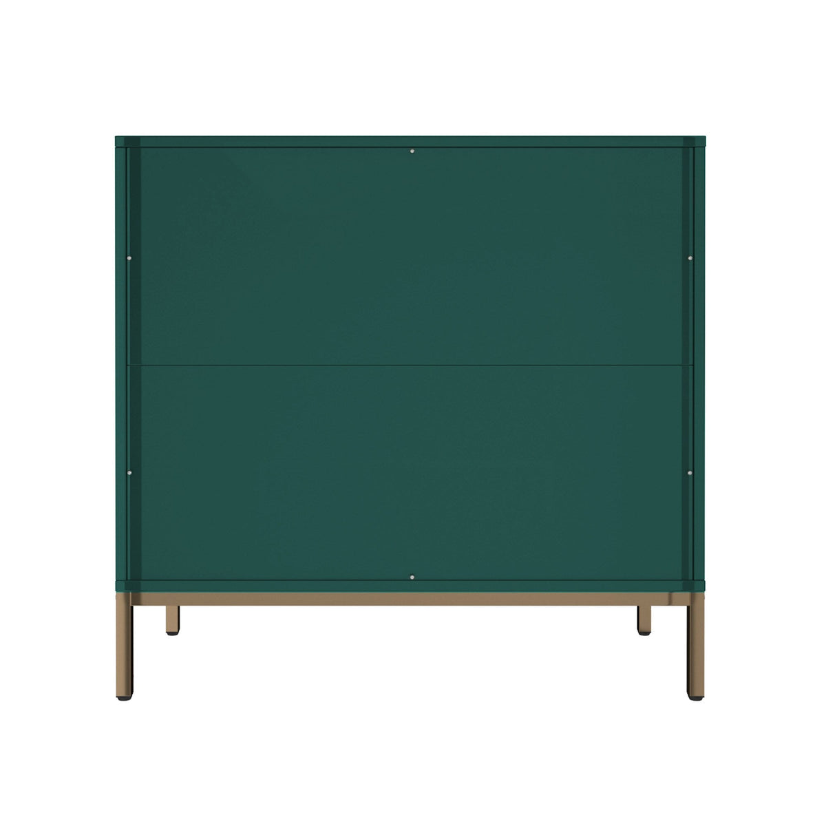 Clihome 3-Drawer MDF Green Storage Cabinet Green Nightstand
