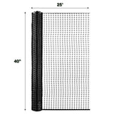 BOEN 25-ft x 3.33-ft 6-Gauge Black Plastic Extruded Mesh Rolled Fencing