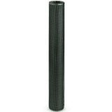 BOEN 3' x 15' Green Plastic Extruded Mesh Fencing 7-Gauge