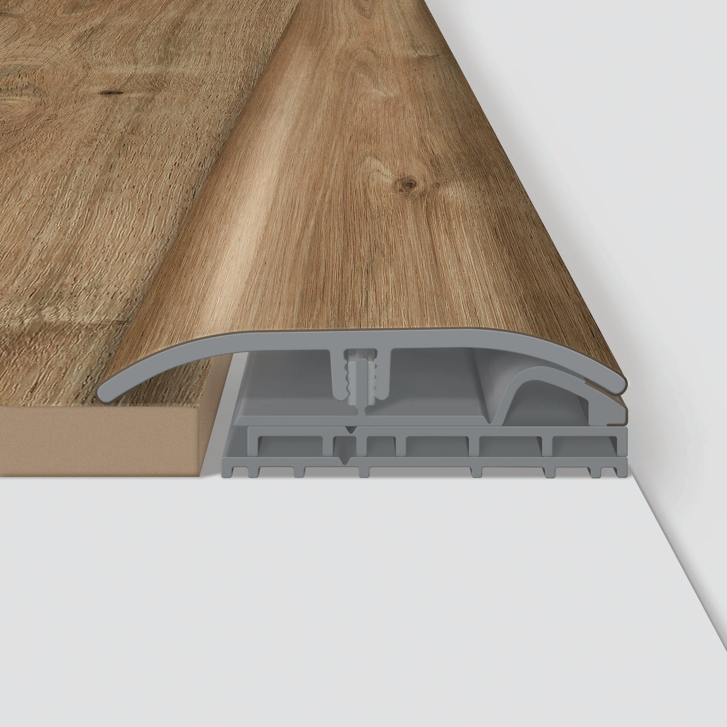 SimpleSolutions Elite Lowland Forest Oak 3-in x 86-in Vinyl Floor 4-in-1 Moulding
