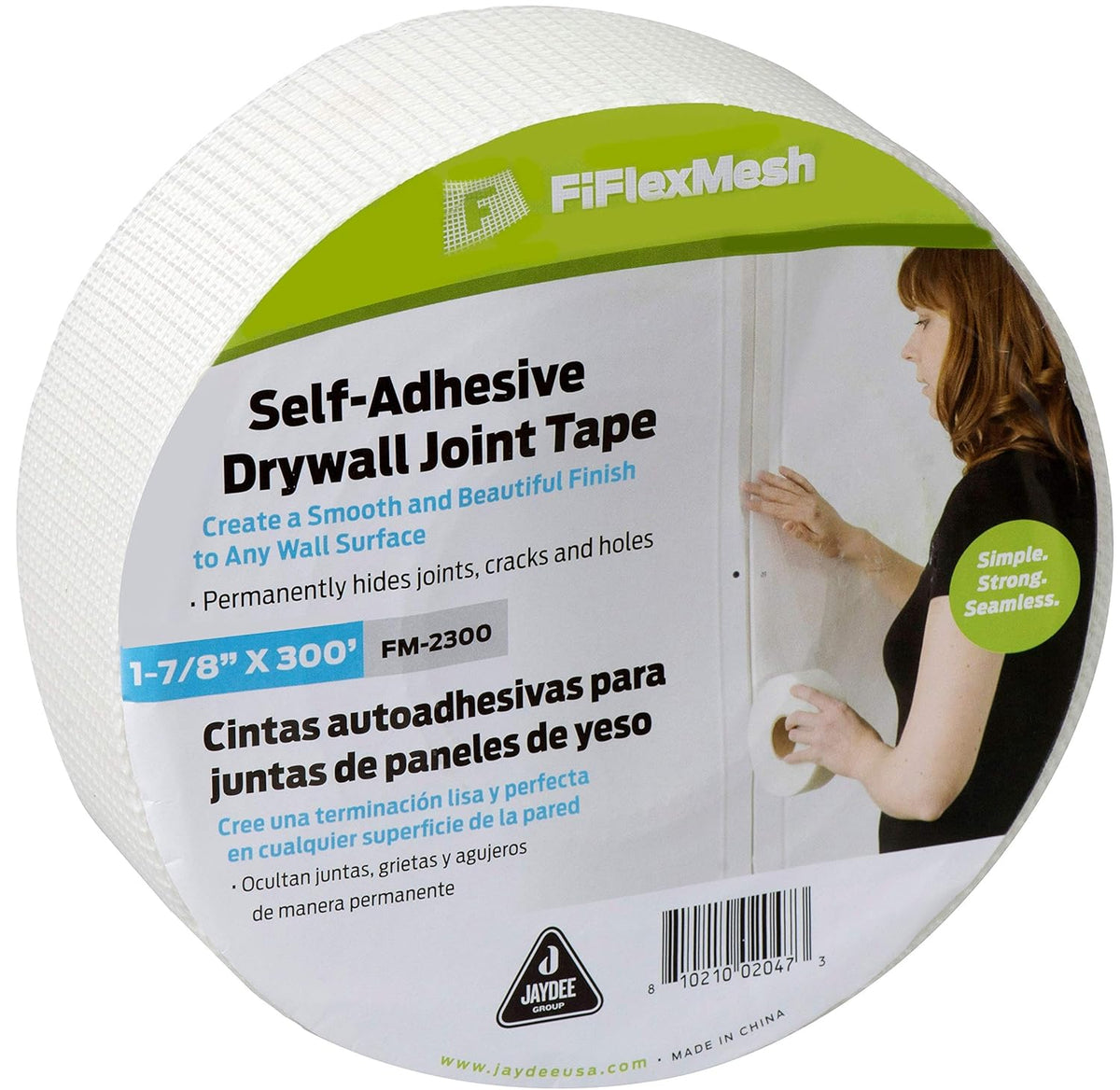 BOEN Fiberglass Mesh Construction 2-in x 300-ft Mesh Construction Self-adhesive Drywall Joint Tape 3-Pack