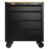 CRAFTSMAN 26.2-in L x 32.5-in H 4-Drawer Rolling Black Wood Work Bench
