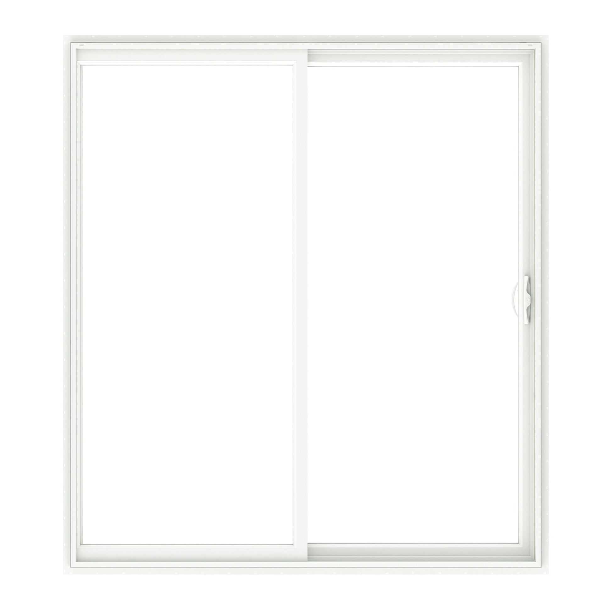 Pella 72-in x 80-in Vinyl Sliding, Universal reversible – primary product view