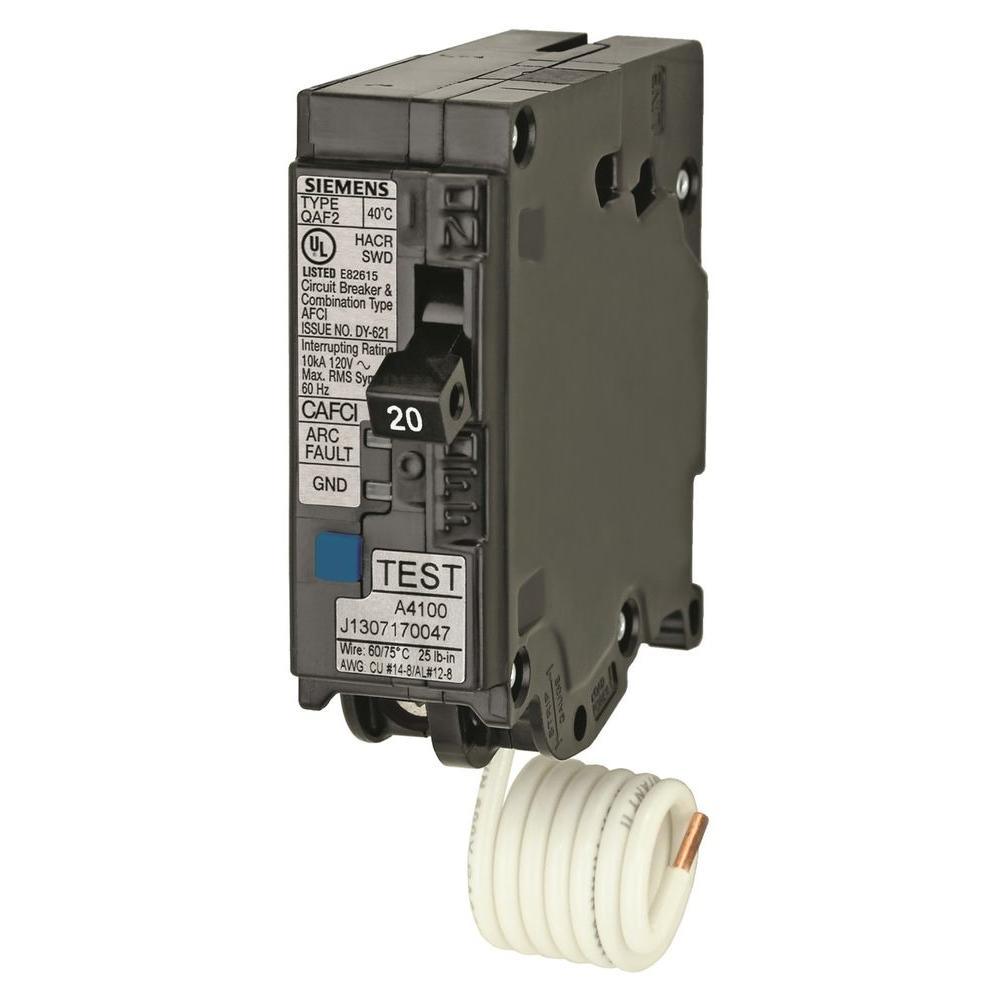 20 Amp Single Pole Combination AFCI Circuit Breakers (10-Pack) - Super Arbor