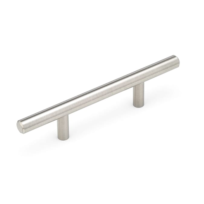 Richelieu Hardware Richelieu Center to Center Brushed Nickel Rectangular Bar Drawer Pull