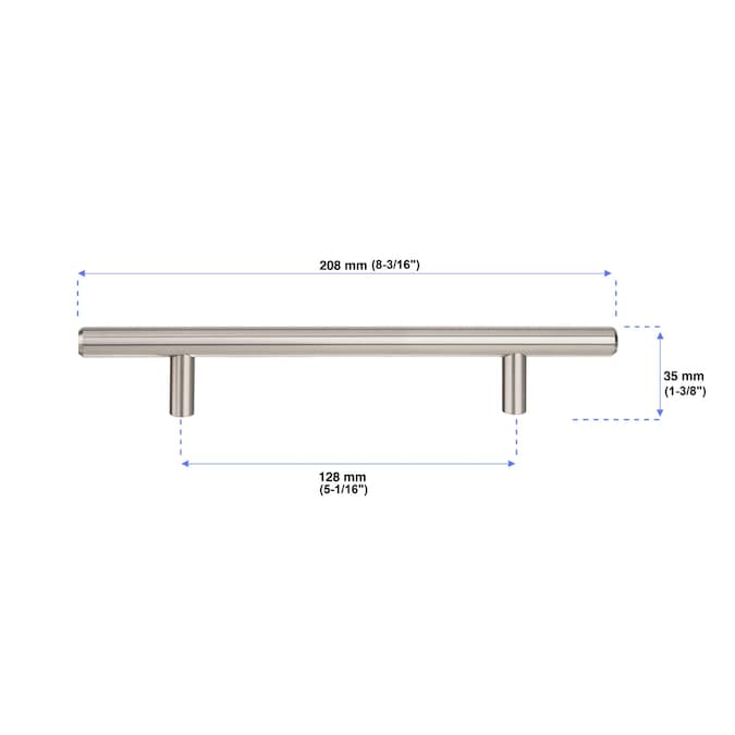 Richelieu Washington (128mm) Center to Center Cylindrical Handle Drawer Pull