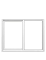 Pella 250 Series 35-1/2-in x 35-1/2-in x 3-1/4-in Jamb Left-Operable Vinyl White Sliding Window, Half Screen Included