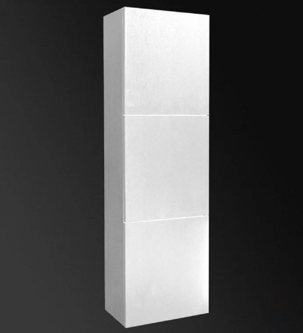 Fresca 17.75-in x 59-in x 12-in White Freestanding Soft Close Linen Cabinet