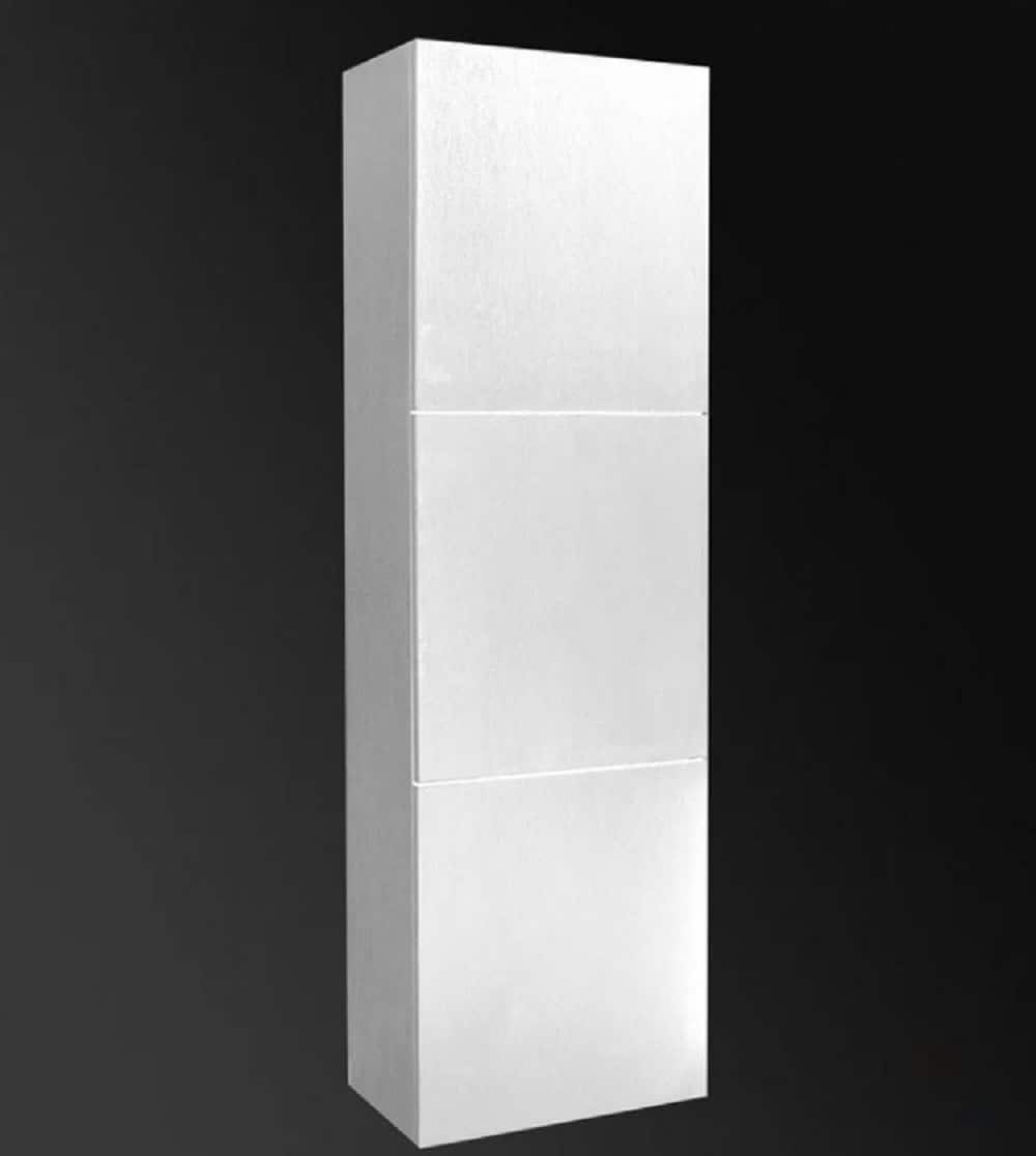 Fresca 17.75-in x 59-in x 12-in White Freestanding Soft Close Linen Cabinet