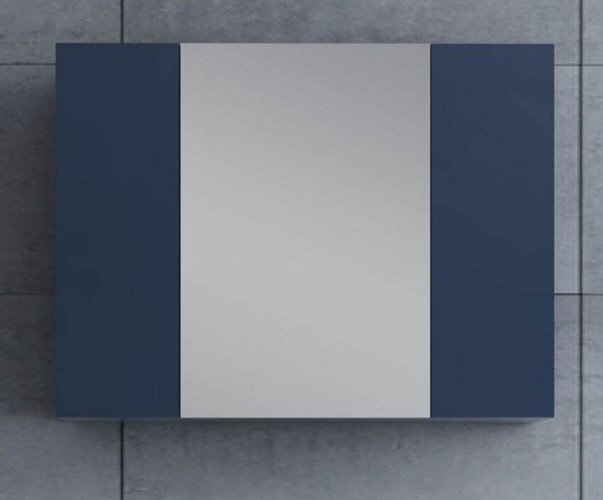 Fresca Stella 32-in x 24-in Surface Mount Royal Blue Mirrored Soft Close Medicine Cabinet