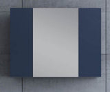 Fresca Stella 32-in x 24-in Surface Mount Royal Blue Mirrored Soft Close Medicine Cabinet