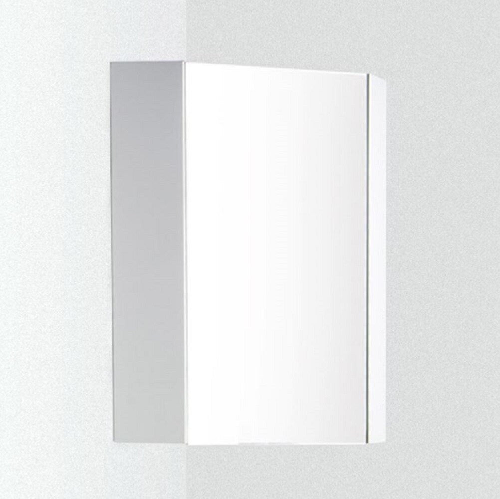 Fresca Coda 14-in x 23.5-in Surface Mount White Mirrored Soft Close Medicine Cabinet