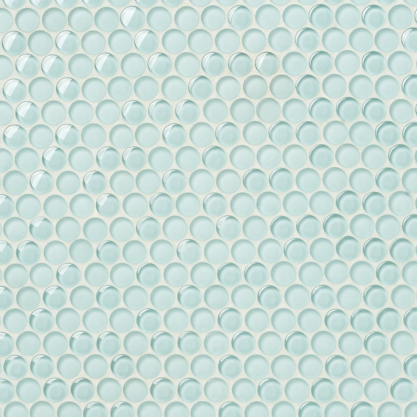 Artmore Tile Lumin Light Green 12-in x 12-in Multi-finish Glass Penny round Mosaic Wall Tile product image