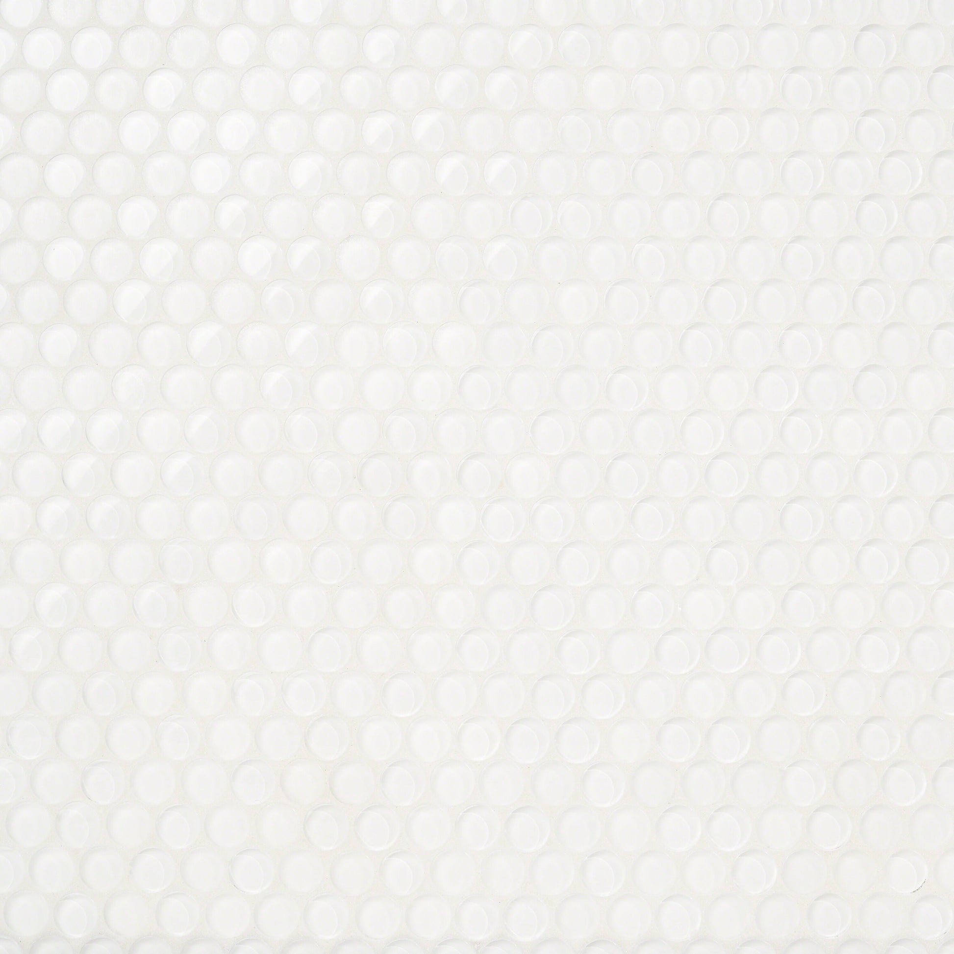 Artmore Tile Lumin White 12-in x 12-in Multi-finish Glass Penny round Mosaic Wall Tile product image