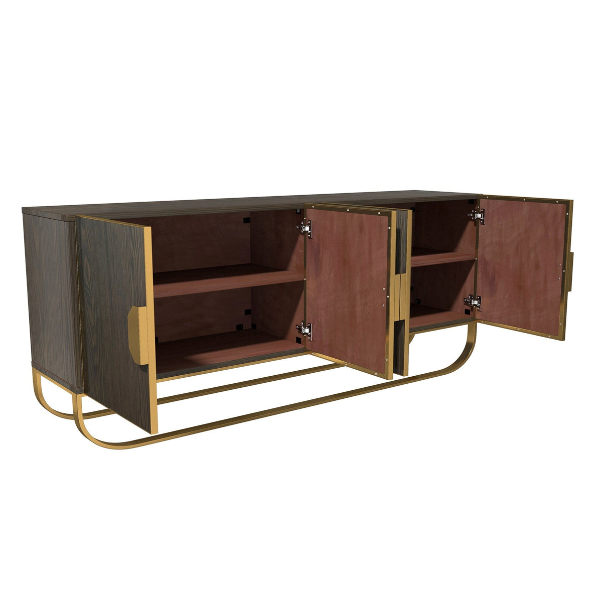 Clihome 15.75-in W x 31.5-in H Mdf Brown Freestanding Utility Storage Cabinet