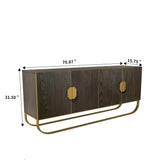 Clihome 15.75-in W x 31.5-in H Mdf Brown Freestanding Utility Storage Cabinet